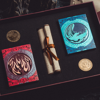 Atlantis (Water and Fire) Limited Gilded 2 Decks Set Playing Cards